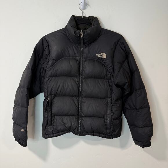 The North Face Nuptse Puffer Coat Down 700 Fill Black Jacket XS - Picture 1 of 9
